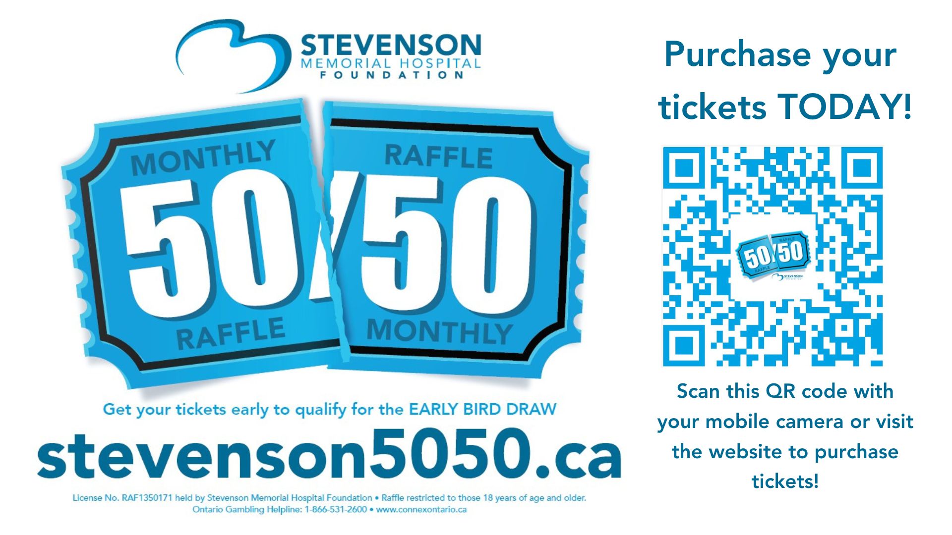 50 50 Draw tickets available